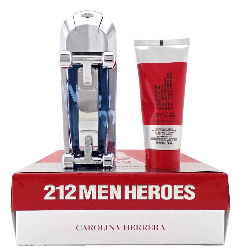 212 Men Heroes Carolina Herrera 2pcs Gift Set 