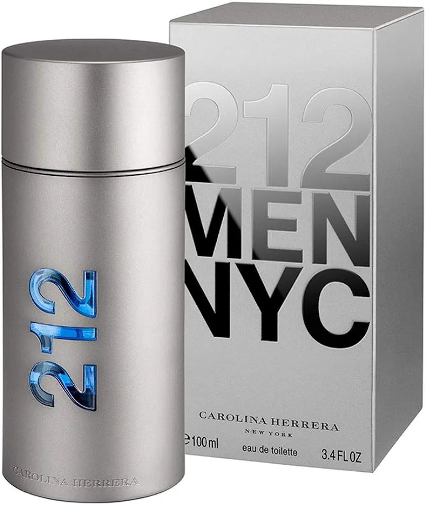 212 Men NYC Carolina Herrera Eau de Toilette 3.4 fl oz - Janilu Perfume Shop