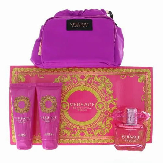 Bright Crystal Absolu Versace 4 pcs Gift Set - Janilu Perfume Shop