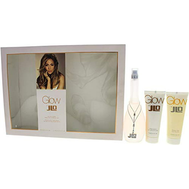 Glow JLO Set Eau de toilette 3.4 fl oz shower fel 2.5 fl oz body lotion 2.5 fl oz