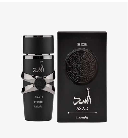 Lattafa Asad Elixir Eau de Parfum for Men – 3.4 fl oz