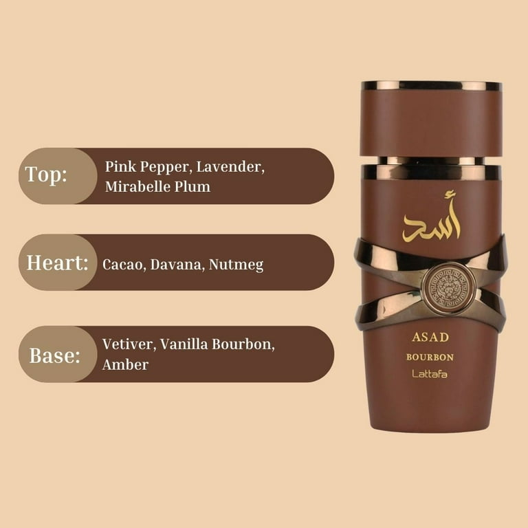 Asad Bourbon Lattafa EDP 3.4 fl oz