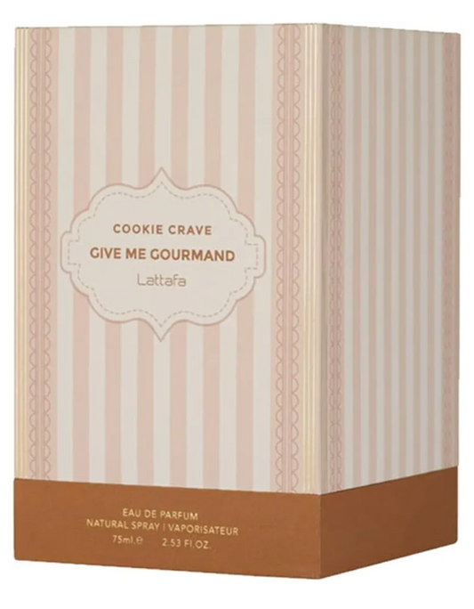 Cookie Grave Give Me Gourmand by Lattafa – EDP 2.53 fl oz / 75ml