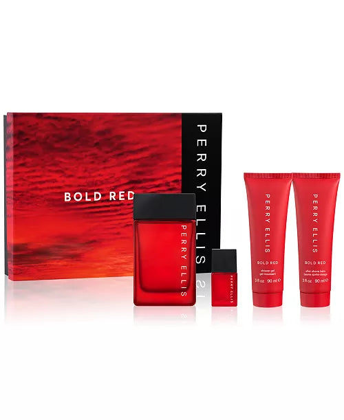 Perry Ellis Bold Red 4 pcs gift set for Men